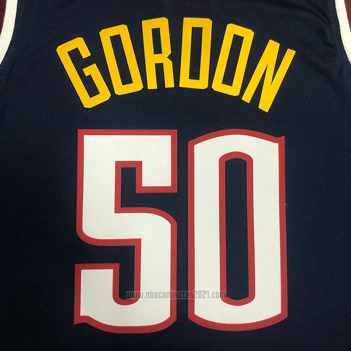 Camiseta Denver Nuggets Aaron Gordon #50 Icon 2021 Azul